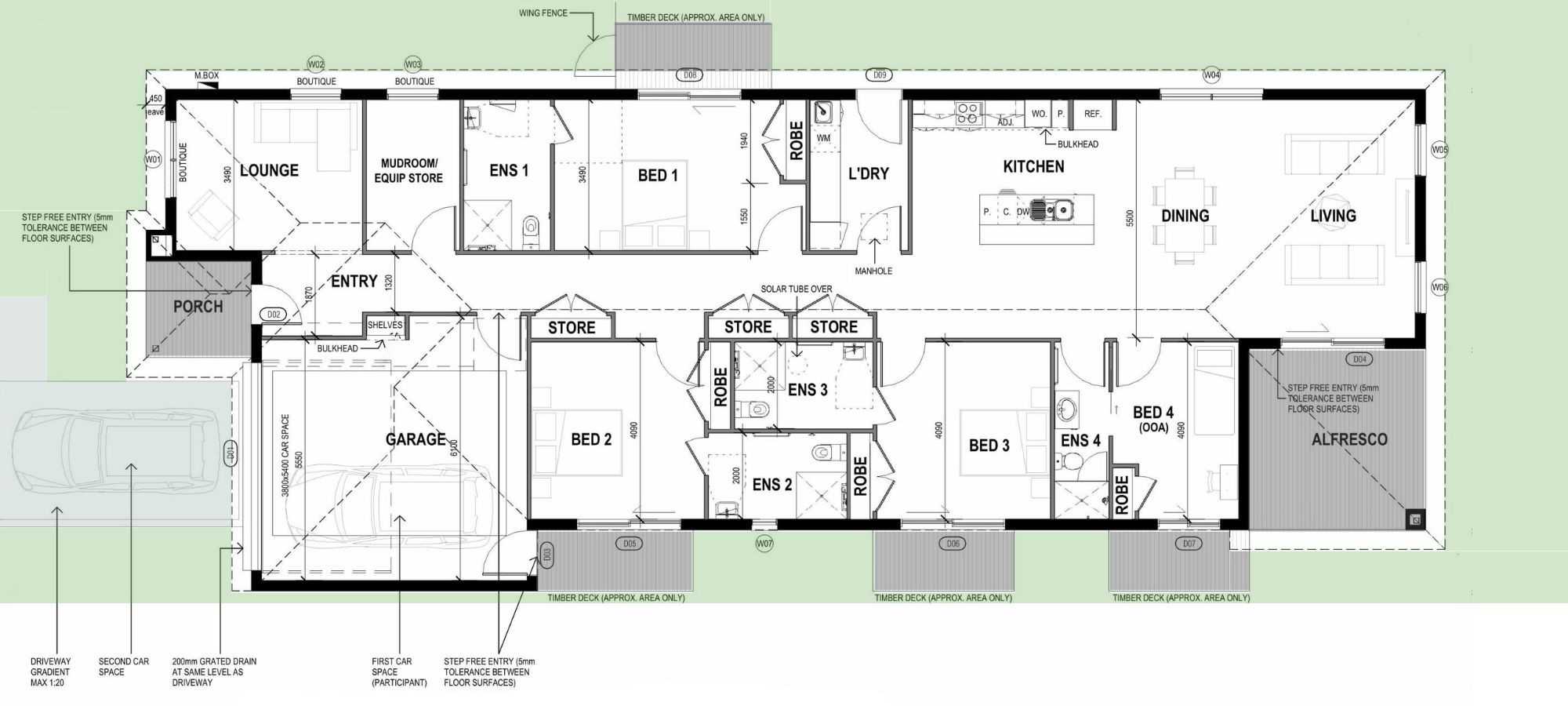 Image of a High Physical Support 3-resident plus OOA floorplan